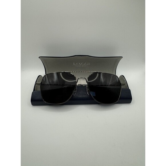 Lozza SL 2367 Grey Aviator Designer Sunglasses NEW Retail $300+ - Picture 1 of 4
